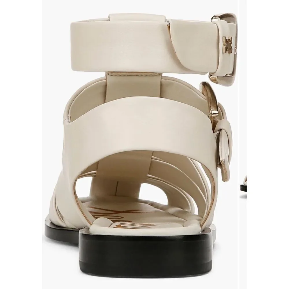 Sam Edelman Womens Dawn Leather Buckle Casual Ankle Strap Sandal Size 10
